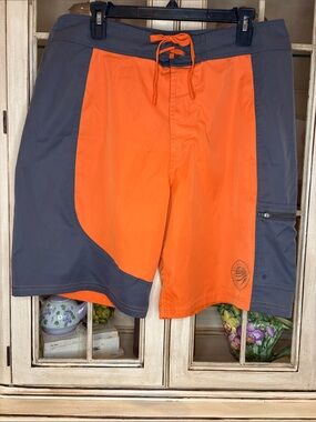 REI Orange and Gray Swim Trunks
